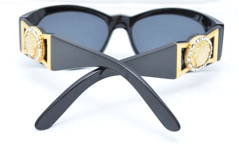 Vintage Gianni Versace Gold Medusa Sunglasses MOD 